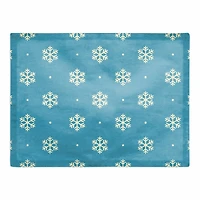 Simple Snowflake 18x14 Poly Twill Placemat