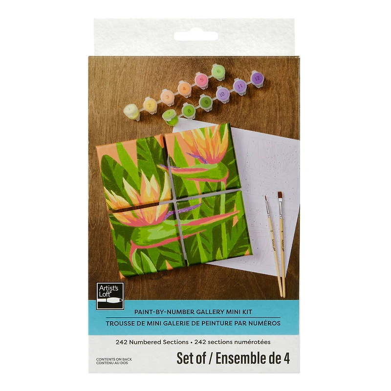 Birds of Paradise Paint-by-Number Gallery Mini Kit by Artist's Loft®