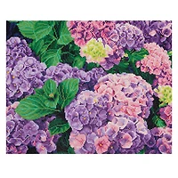 Hydrangea Square Diamond Art Kit by Make Market®