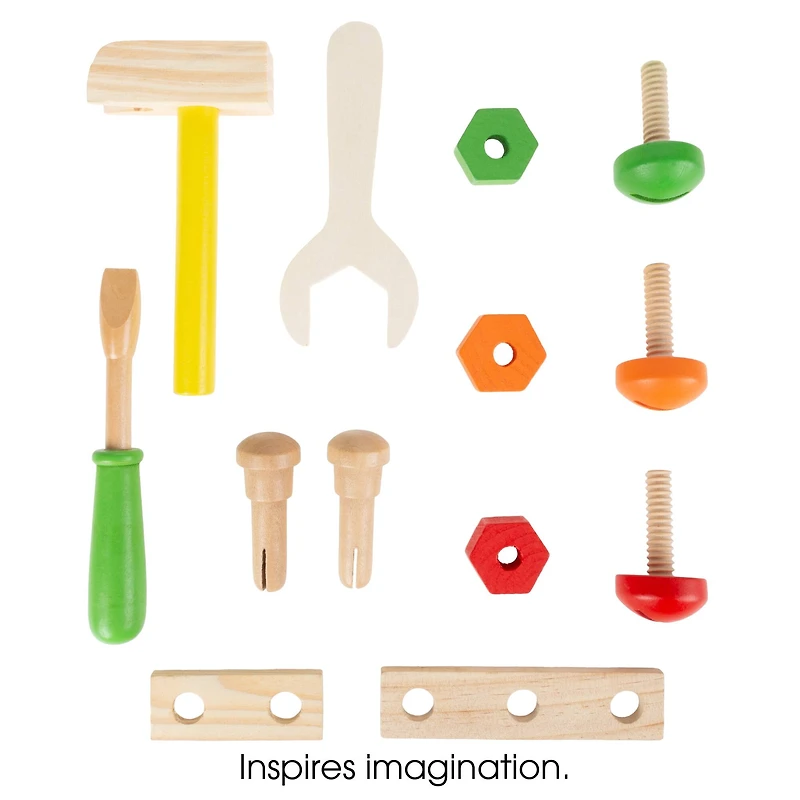 Toy Time Wooden Kids Tool Playset