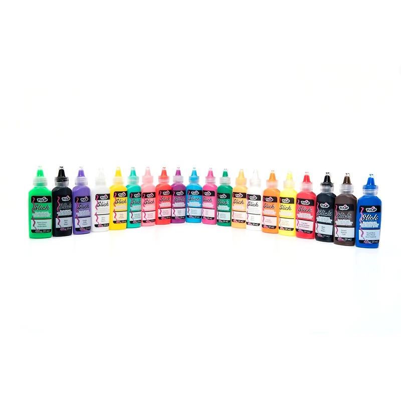 6 Packs: 20 ct. (120 total) Tulip® Rainbow & Neon Dimensional Fabric Paint™