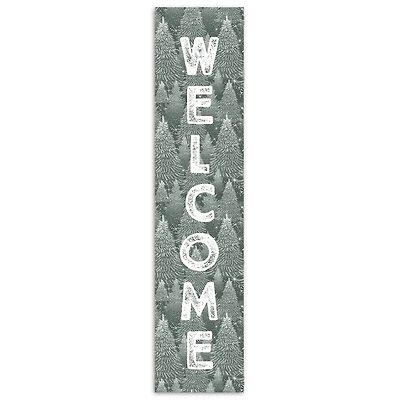 Welcome Sage Forest 10.5" x 47" Porch Leaner