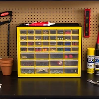 IRIS® Yellow & Black 44-Drawer Parts Cabinet