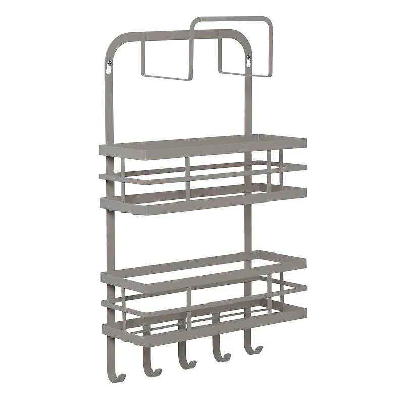 Honey Can Do Gray 3-Shelf Kitchen Wall Storage
