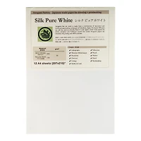 Awagami Silk Pure White Paper, 8.3" x 11.7"