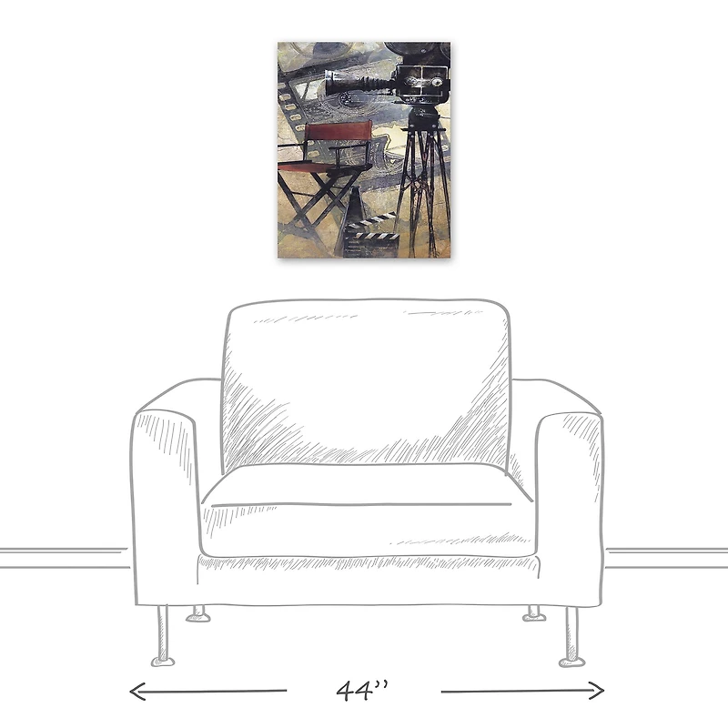 Camera In Production 16" x 20" Canvas Wall Art
