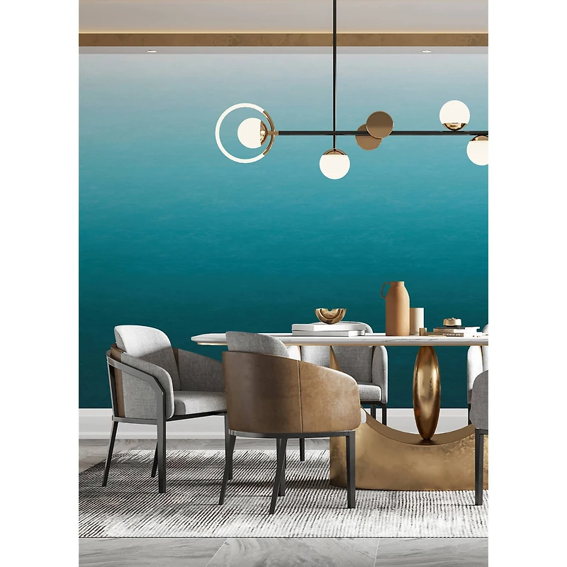 Katie Hunt Teal Blue Ombre Caribbean Sea Wall Mural
