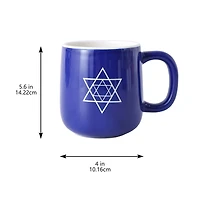 14.7oz. Navy & White Ceramic Mug by Ashland®