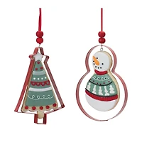 12ct. 4.25" Metal Cookie Cutter Ornament Set