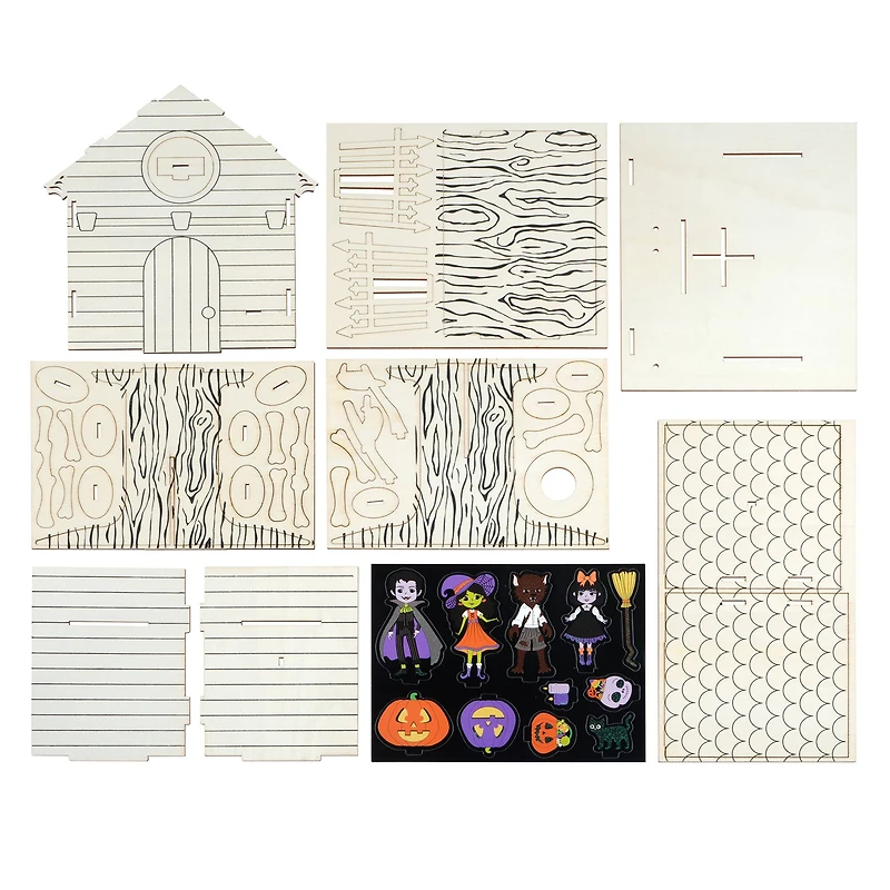 3D Wood Haunted Tree House Craft Kit by Creatology™
