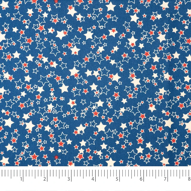 SINGER Line Drawn Stars Cotton Fabric