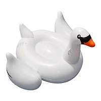 Swimline 75" Inflatable White Swan Pool Float