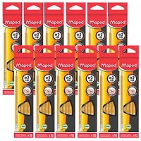 Maped® Triangular Graphite #2 HB Pencils, 12 Packs of 12