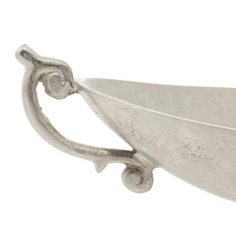 22" Silver Traditional Decorative Bowl