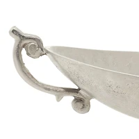 22" Silver Traditional Decorative Bowl