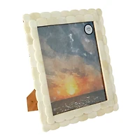 8" x 10" Scalloped Bone Tabletop Frame, Atelier by Studio Décor®