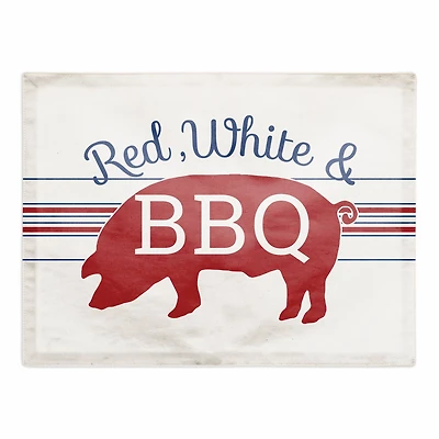 Red, White & BBQ Twill Placemat