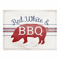 Red, White & BBQ Twill Placemat