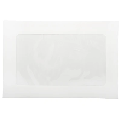 JAM Paper 6" x 9" White Window Display Commercial Envelopes