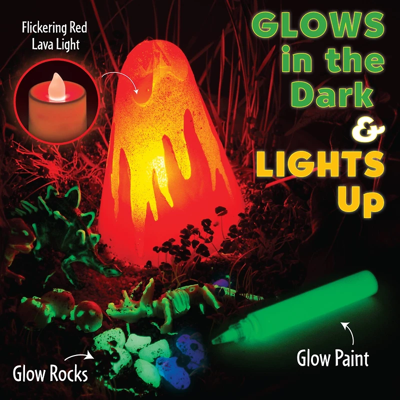 Creativity for Kids Grow N' Glow Dinosaur Habitat Kit