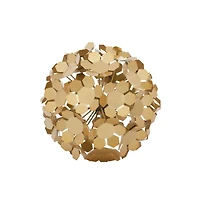 9" Gold Metal Contemporary Geometric Sculpture