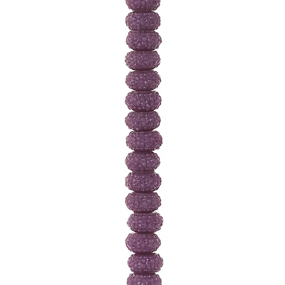 Purple Faceted Acrylic Rondel Beads, 8mm by Bead Landing™