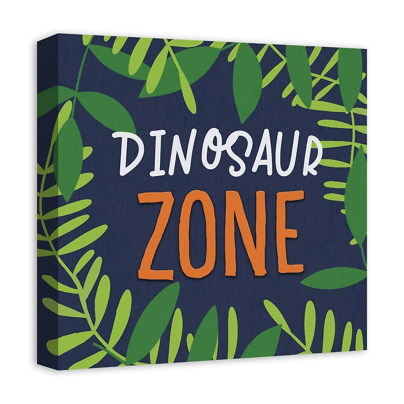 Dinosaur Zone 16" x 16" Canvas Wall Art