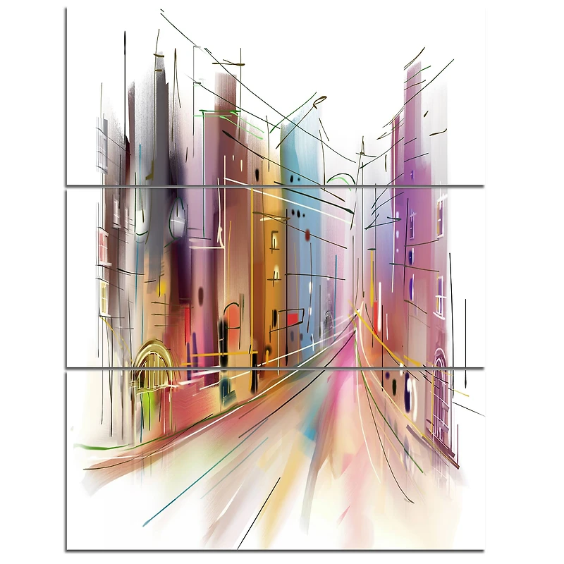 Designart - Road in City Art