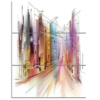 Designart - Road in City Art