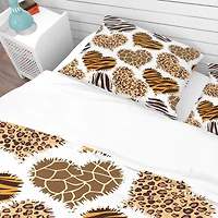 Designart 'Animal Print Style' Tropical Bedding Set