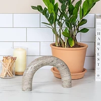 Hello Honey® 5" Beige Marble Arch Tabletop Shelf Décor
