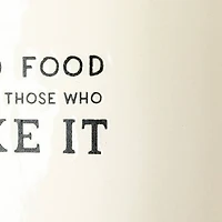 Hello Honey® 10.25" White Cooking Sentiment Stoneware Baker 