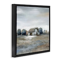 Stupell Industries Countryside Barn Neutral Tones Floater Framed Art