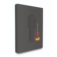 Stupell Industries Johnny Cash Minimalist Illustration Canvas Wall Art