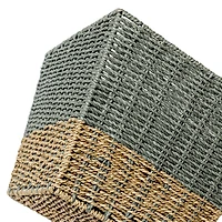 Honey Can Do Seagrass Square Nesting Storage Basket Set