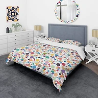 Designart 'Retro Abstract Geometric Pattern' Mid-Century Modern Bedding Set