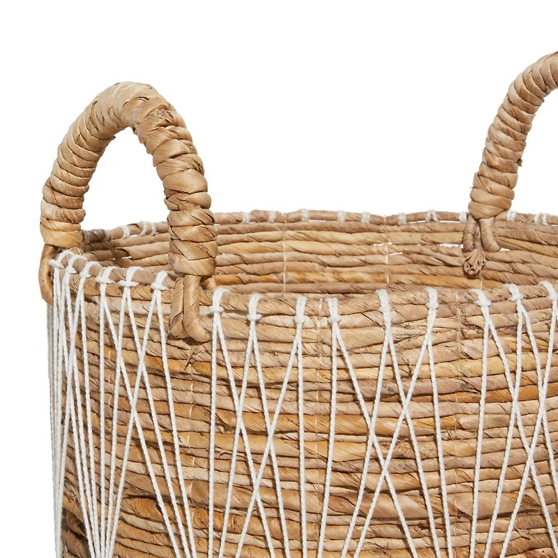 Brown Banana Leaf Storage Basket Set