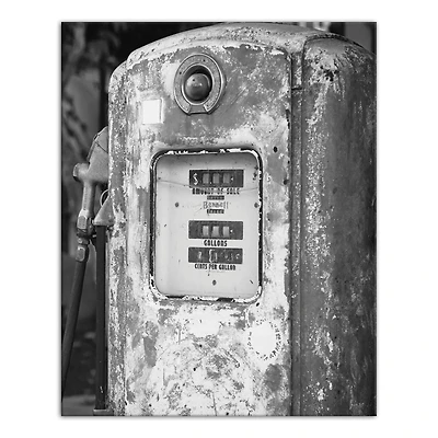 Rustic Gas Pump 16" x 20" Canvas Wall Art