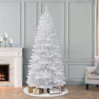 7ft. Unlit White Carson Artificial Pine Christmas Tree