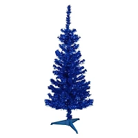 4ft. Unlit Blue Tinsel Artificial Christmas Tree