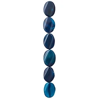 12 Pack: Blue Agate Slice Beads by Bead Landing™