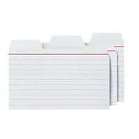 Find It Trading 3" x 5" White Tabbed Index Cards, 48ct.