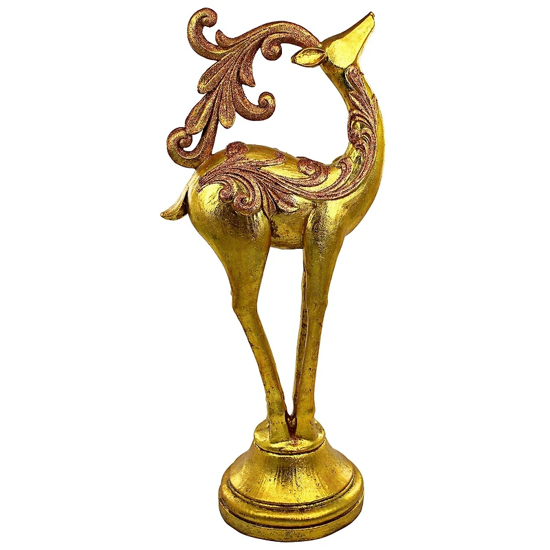 Design Toscano 2ft. Santa's Romping Reindeer Christmas Statue