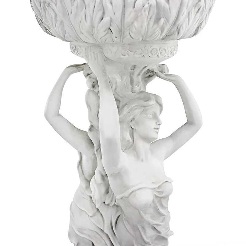 Design Toscano 3ft. Les Filles Joyeuses Neoclassical Pedestal Urn