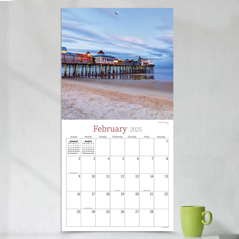 TF Publishing 2025 Water's Edge Wall Calendar