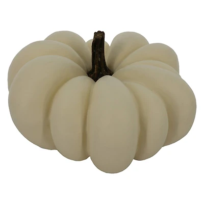 12" Flat Cream Decorative Pumpkin by Ashland®
