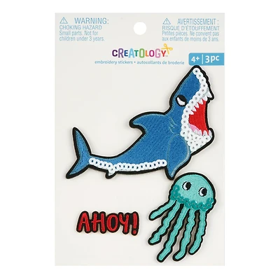 Sea Life Embroidery Stickers by Creatology™
