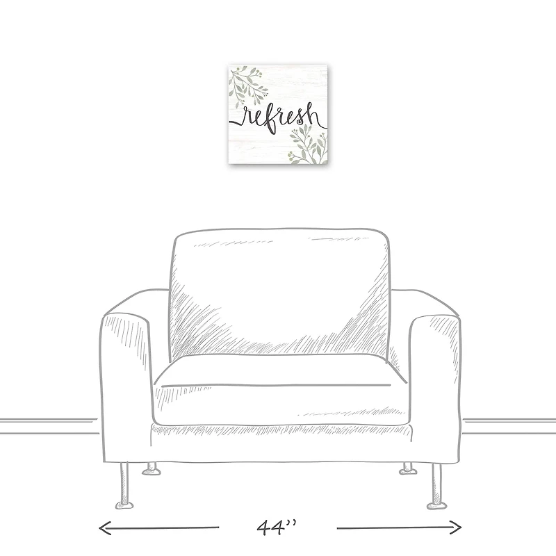 Refresh Floral 12" x 12" Canvas Wall Art