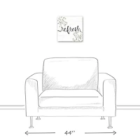 Refresh Floral 12" x 12" Canvas Wall Art