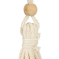 Hello Honey® 5ft. Cotton Macrame Plant Hanger with Wood Base